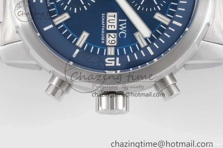 MIROTIME 0427 Aquatimer Chrono SS V6SF 1:1 Best Edition Blue Dial on SS Bracelet A Modern 7032